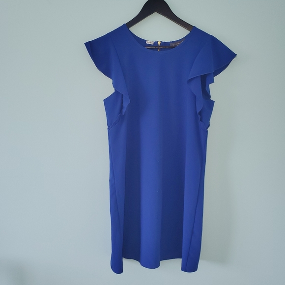 DAINTY Blue Shift Dress - Picture 2 of 3